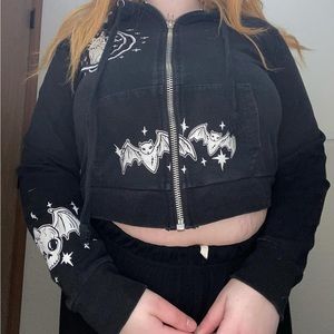 DOLLS KILL bat/cat hoodie